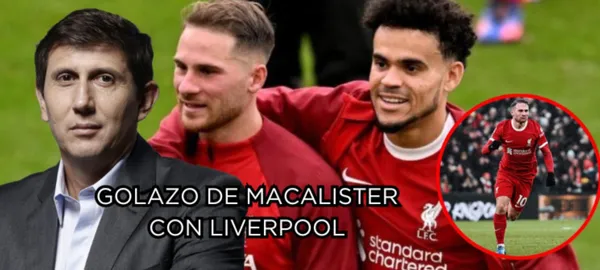 El jugador argentino Alexis Macalister marcó un golazo con Liverpool ante Fulham