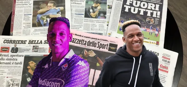 El jugador colombiano celebra fichando con Fiorentina de Italia