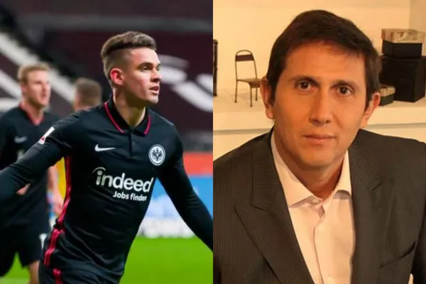 El jugador colombiano es protagonista en la victoria parcial de Frankfurt ante Barcelona en la Europa League.