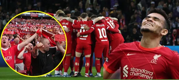 El jugador colombiano está en la banca en el partido de Liverpool vs West Ham