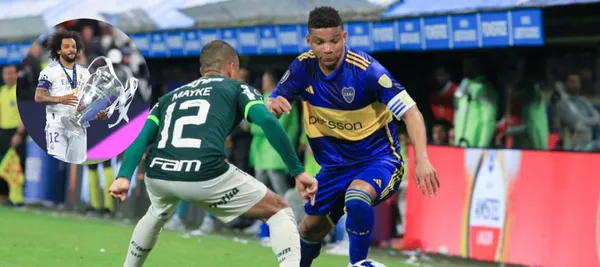 El jugador colombiano estuvo presente en la victoria de Boca Juniors ante Palmeiras por Copa Libertadores