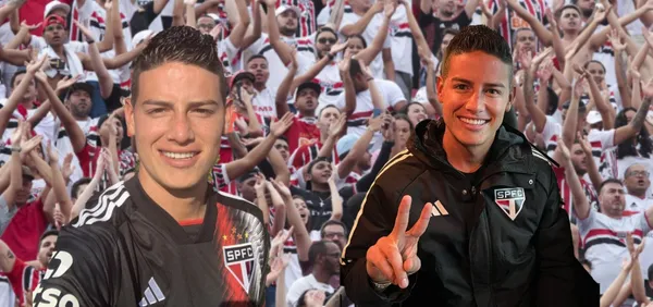 El jugador colombiano fue presentado en el estadio Morumbí de Sao Paulo