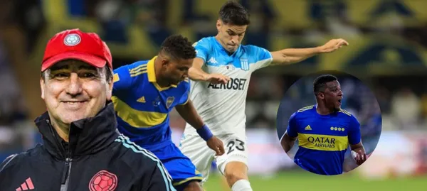 El jugador colombiano fue titular en Boca Juniros vs Racing en Libertadores