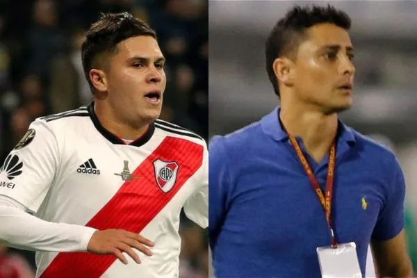 El jugador colombiano no ha definido su futuro en River Plate y mira dónde apareció con Giovanni Hernández