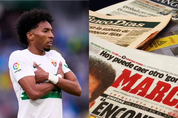 El jugador colombiano marcó en la victoria de Elche ante Mallorca en la liga española.