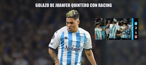 El jugador colombiano marcó un golazo ante Estudiantes en la liga de Argentina