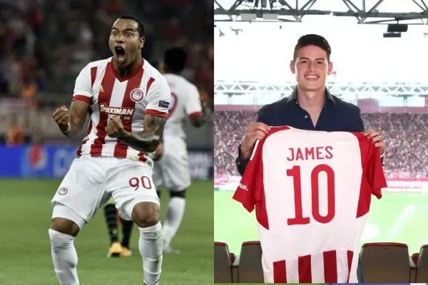 El jugador colombiano militó en Olympiacos donde estuvo por un año y mostró grandes condiciones en el club de Grecia al igual que James Rodríguez
