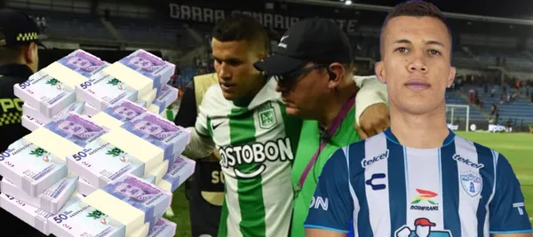 El jugador colombiano no tuvo un buen nivel en Atlético Nacional donde se desinfló