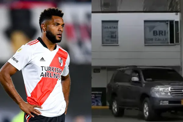 El jugador colombiano terminó la temporada en River Plate y ahora está en Colombia