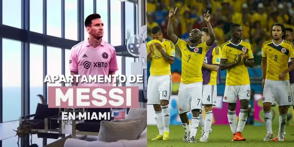 El jugador colombiano tiene en común que presume un apartamento de lujo en Miami como Lionel Messi.