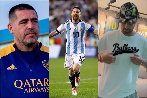 El jugador colombiano tiene la camiseta de un astro argentina en su museo personal que presumió en redes sociales