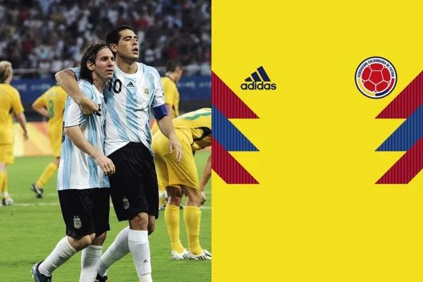 El jugador colombiano tuvo la dicha de intercambiar camiseta con el astro Juan Román Riquelme.