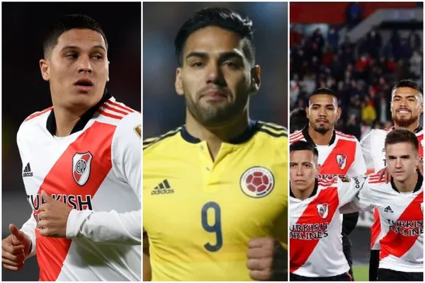 El jugador colombiano tuvo un gesto al estilo de Radamel Falcao en Argentina