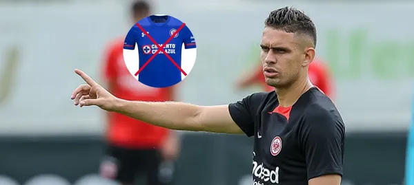 El jugador colombiano no vive un buen momento al ser borrado den Frankfurt