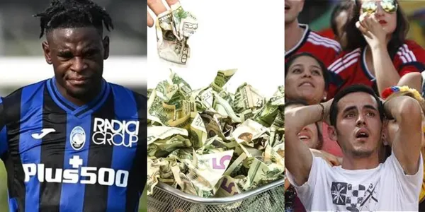 El jugador colombiano no vive un buen presente en Atalanta de Italia y le dio la peor noticia al club