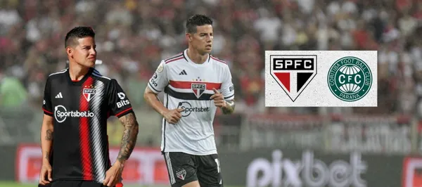El jugador colombiano volvió a sumar minutos como titular con la camiseta de Sao Paulo