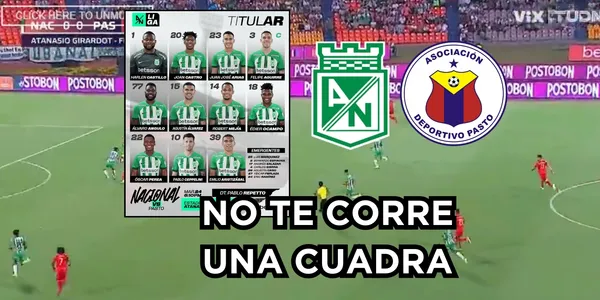 El jugador con bajo rendimiento en Nacional. Foto tomada de captura de pantalla Win Sports y Twitter @nacionaloficial