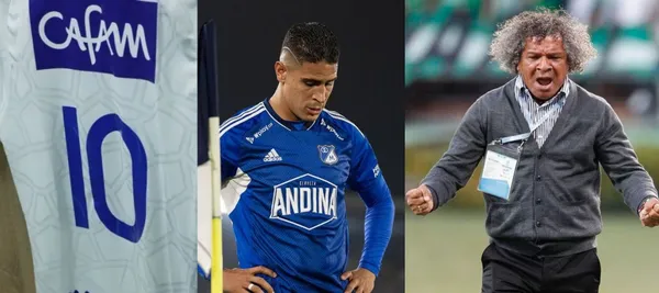 El jugador Daniel Cataño ha estado ausente por lesión en Millonarios