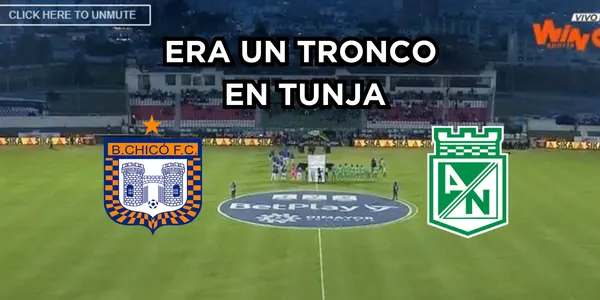 El jugador de Nacional era un tronco en Tunja. Foto tomada de captura de pantalla Win Sports.