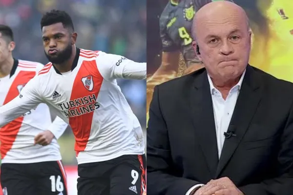 El jugador debutó de gran forma con River Plate, pero recibió un fuerte comentario de Carlos Antonio Vélez