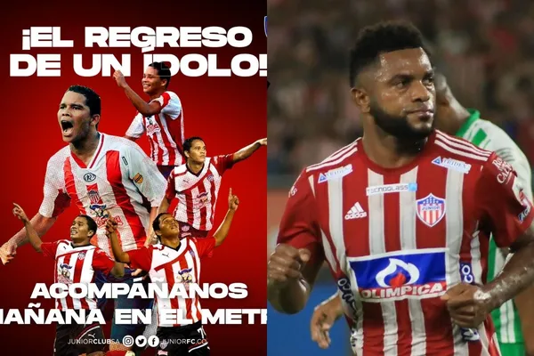 El jugador es nuevo refuerzo del Junior de Barranquilla y estará por dos temporadas