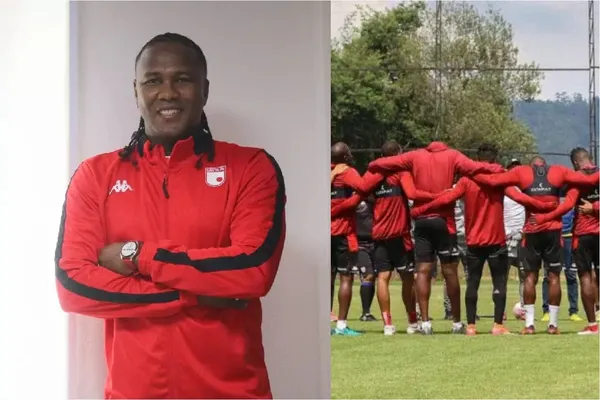 El jugador es nuevo refuerzo de Santa Fe y les dio una lección a sus compañeros de equipo