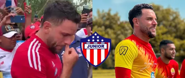 El jugador fue borrado del Junior para esta temporada y ahora celebra con su nuevo equipo
