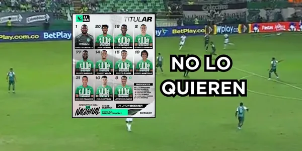 El jugador fue chiflado en Cali. Foto captura de pantalla de Win Sports y Twitter de @nacionaloficial.