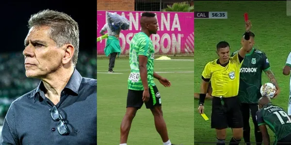 El jugador fue expulsado en el partido ante el Deportivo Cali que se jugó en el estadio Atanasio Girardot