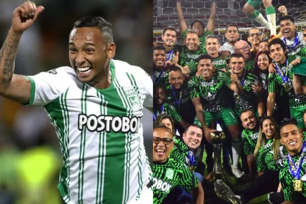 El jugador fue la figura con Atlético Nacional, pero vivió una insólita situación en el momento de la premiación