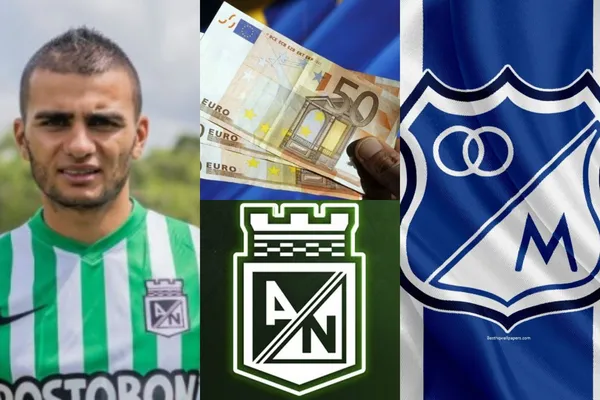El jugador no ha rendido como se esperaba en Atlético Nacional y ahora tiene un insólito valor
