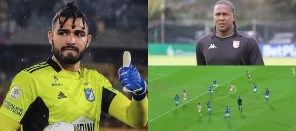 El jugador de Independiente Santa Fe fue humillado por Álvaro Montero de Millonarios