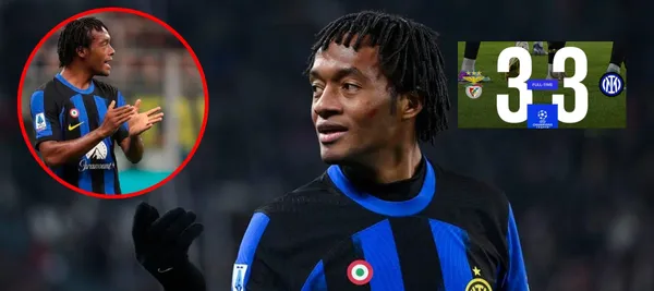 El jugador ingresó en el empate de Inter vs Benfica en la Champions League