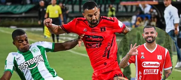 El jugador ingresó en la segunda parte del partido que gana 4-1 América de Cali vs Nacional