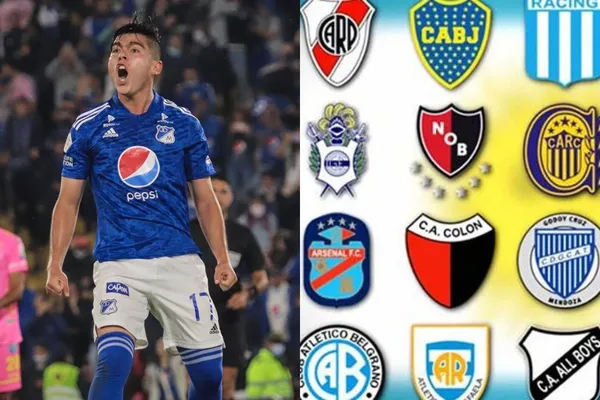 El jugador de Millonarios es uno de las joyas del club y ha generado interés en un grande de Argentina
