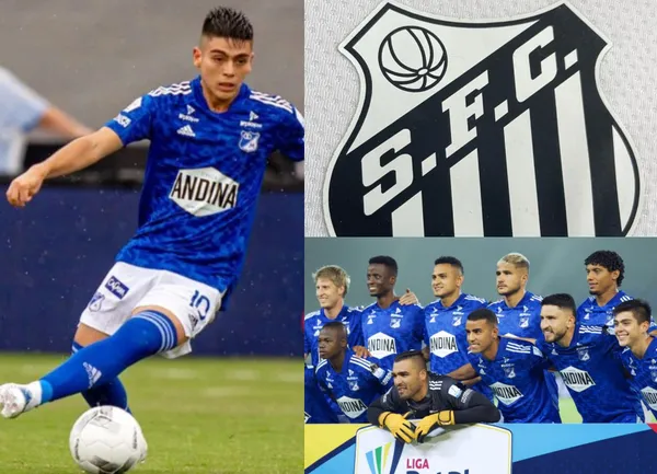El jugador de Millonarios estaría cerca de ser nuevo jugador de Santos de Brasil