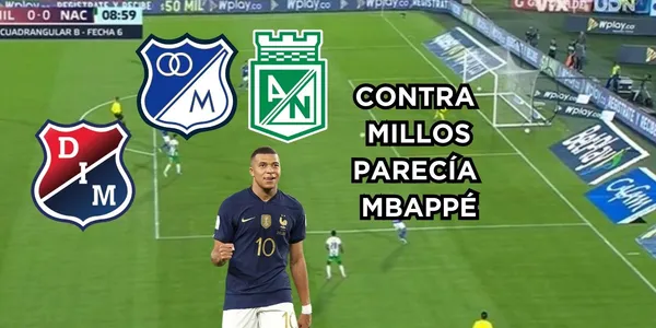 El jugador no dio la talla contra el DIM, pero contra Millonarios FC estaba en modo Mbappé.