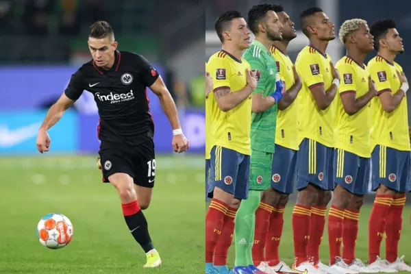 El jugador Rafael Santos Borré habló sobre la Selección Colombia luego del partido de Frankfurt en la Europa League.