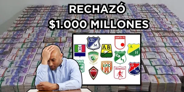 El jugador rechazó $1.000 millones de pesos por quedarse a jugar en Colombia y en su actual club es criticado.