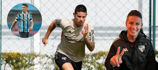 El jugador regresó al club brasileño tras su presentación con la selección Colombia