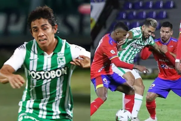 El jugador se vio involucrado en una insólita jugada en el partido que disputan el cuadro antioqueño contra el Deportivo Pasto