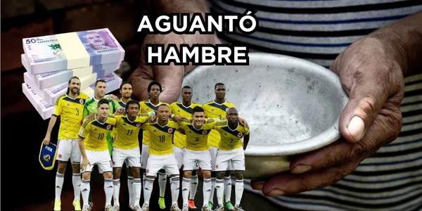 El jugador superó adversidades. Foto del plato tomada de la BBC, foto Selección de AS Colombia, bandera de Flaticon, pesos 123RF.