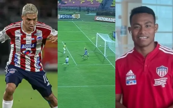 El jugador tuvo una insólita acción en el partido del Junior ante Bucaramanga