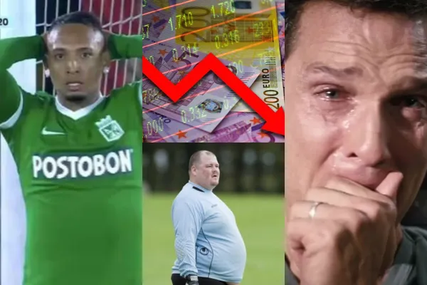 El jugador no vive un buen presente en Atlético Nacional que se ve reflejado en su valor en el mercado