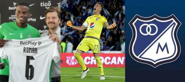 El lateral Andrés Felipe Román recibió una lección del uruguayo Nicolás Vikonis