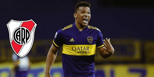 El lateral colombiano, Frank Fabra, tuvo un fuerte encontronazo con los jugadores de River Plate.