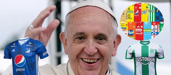 El máximo pontífice tiene la camiseta de otro club colombiano