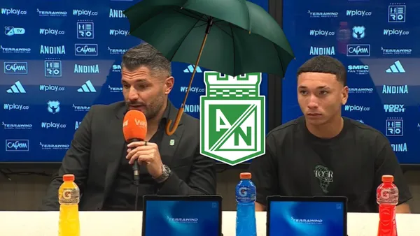 El mensaje de Javier Gandolfi post partido en El Campín Foto: Captura de DIMAYOR, Escudoteca y Pexels