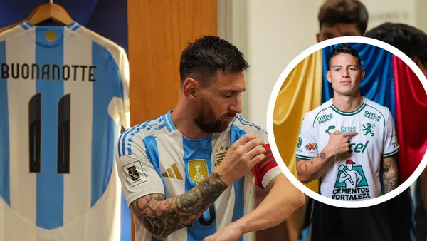El mensaje de Messi a lo dicho por James Rodríguez en la Copa América Foto: Redes de Lionel Messi y James Rodríguez