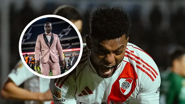 El mensaje de Miguel Borja a Segundo Castillo que no pasó desapercibido Foto: Barcelona SC y River Plate